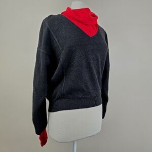 Vintage RODIER Paris Wool Acrylic Blend Long Sleeve Cowl Neck Sweater M